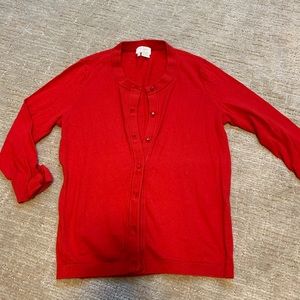 Kate Spade Red Bow Cardigan